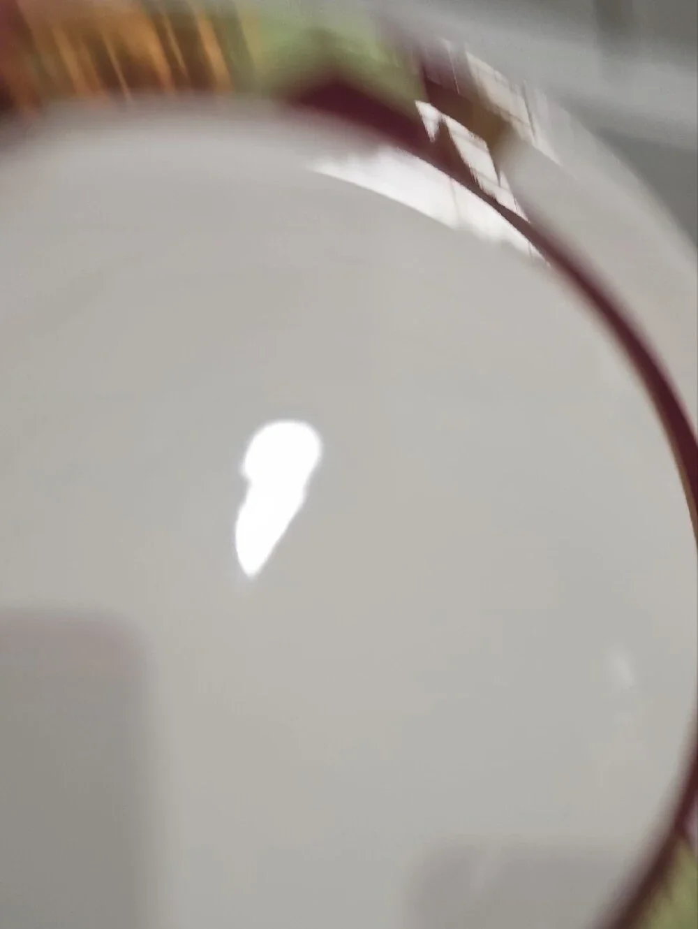 Disney White Dinner Plates with Burgundy and Gold Trim - Set of 2